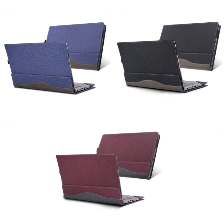 For Lenovo ThinkPad E15 Gen 4 Laptop Leather Anti-Fall Protective Case(Wine Red) - 15.6 - 17 inch by buy2fix | Online Shopping UK | buy2fix