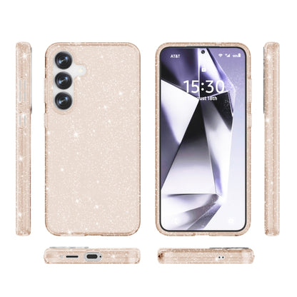 For Samsung Galaxy S25+ 5G Shockproof Terminator Glitter Powder Phone Case(Gold) - Galaxy S25+ 5G Cases by buy2fix | Online Shopping UK | buy2fix