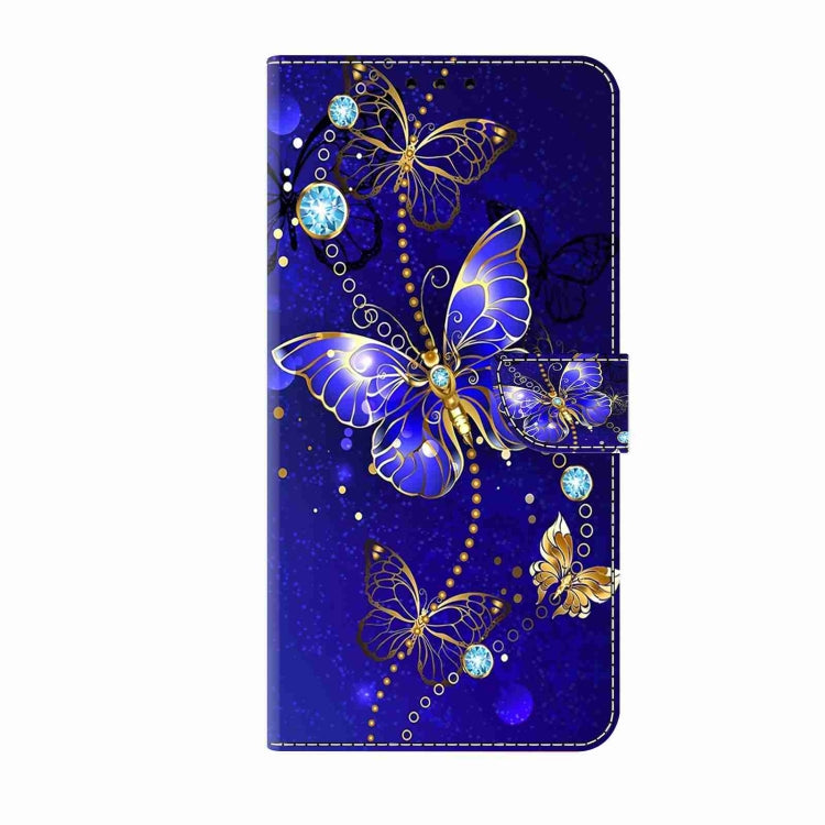 For Samsung Galaxy S24 5G Crystal 3D Shockproof Protective Leather Phone Case(Diamond Butterfly) - Galaxy S24 5G Cases by buy2fix | Online Shopping UK | buy2fix