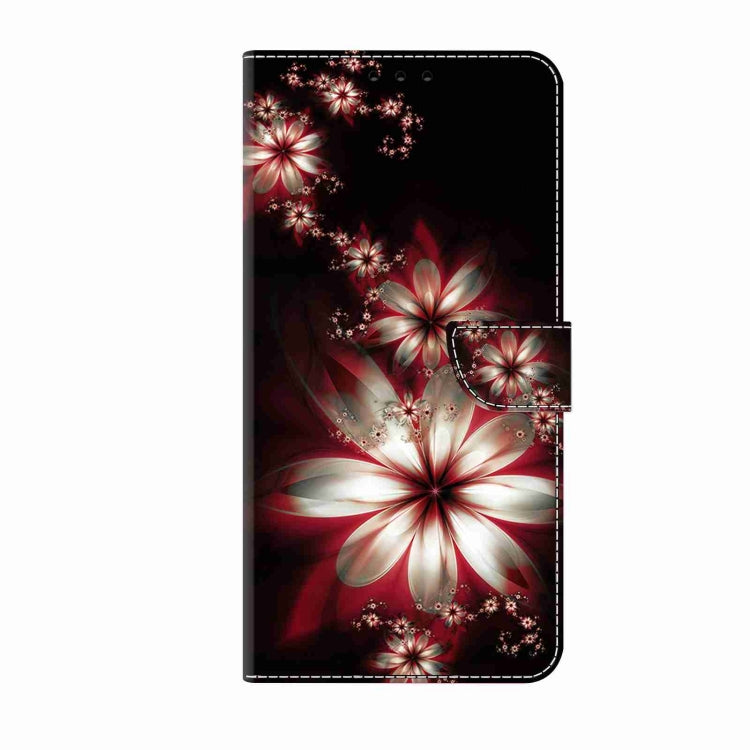 For Samsung Galaxy S24+ 5G Crystal 3D Shockproof Protective Leather Phone Case(Fantastic Flower) - Galaxy S24+ 5G Cases by buy2fix | Online Shopping UK | buy2fix
