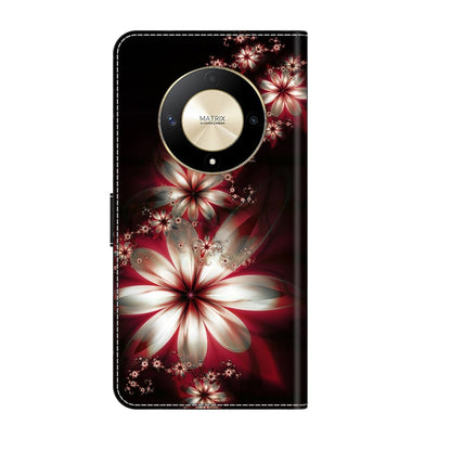 For Honor Magic6 Lite Crystal 3D Shockproof Protective Leather Phone Case(Fantastic Flower) - Honor Cases by buy2fix | Online Shopping UK | buy2fix