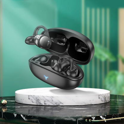 hoco EW57 Ear Clip True Wireless TWS Bluetooth Earphone(White) - TWS Earphone by hoco | Online Shopping UK | buy2fix