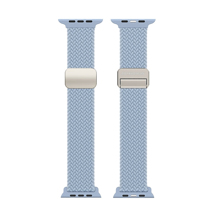 For Apple Watch Series 10 42mm DUX DUCIS Mixture Pro Series Magnetic Buckle Nylon Braid Watch Band(Light Blue) - Watch Bands by DUX DUCIS | Online Shopping UK | buy2fix