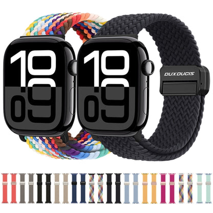 For Apple Watch Series 10 42mm DUX DUCIS Mixture Pro Series Magnetic Buckle Nylon Braid Watch Band(Clay) - Watch Bands by DUX DUCIS | Online Shopping UK | buy2fix