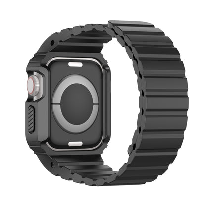 For Apple Watch Series 3 38mm DUX DUCIS OA Series Integrated Magnetic Watch Band(Black) - Watch Bands by DUX DUCIS | Online Shopping UK | buy2fix