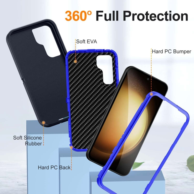 For Samsung Galaxy S23 FE 5G Life Waterproof Rugged Phone Case(Dark Blue + Royal Blue) - Galaxy S23 FE 5G Cases by buy2fix | Online Shopping UK | buy2fix