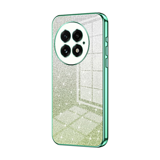 For OnePlus 13 Gradient Glitter Powder Electroplated Phone Case(Green) - OnePlus Cases by buy2fix | Online Shopping UK | buy2fix