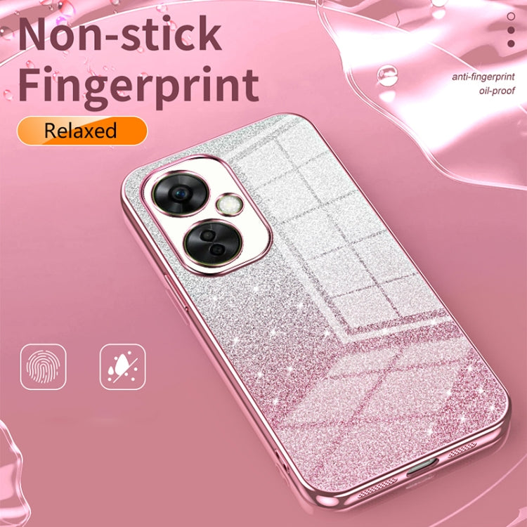 For OnePlus 13 Gradient Glitter Powder Electroplated Phone Case(Transparent) - OnePlus Cases by buy2fix | Online Shopping UK | buy2fix