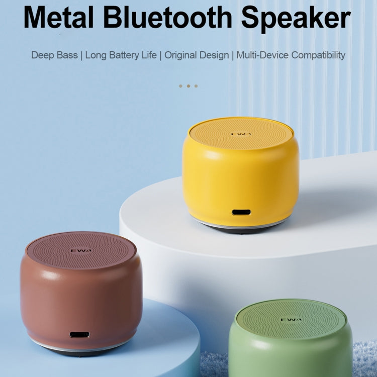 EWA A126 Mini Bluetooth 5.0 Bass Radiator Metal Speaker(Pink) - Mini Speaker by EWA | Online Shopping UK | buy2fix