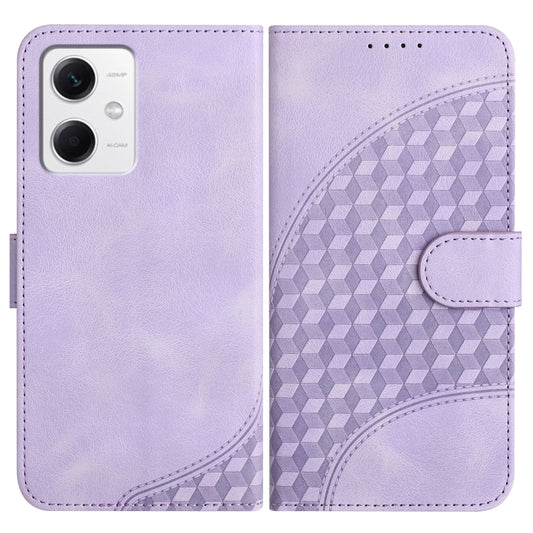 For Xiaomi Redmi Note 12 5G Global/Poco X5 5G YX0060 Elephant Head Embossed Phone Leather Case with Lanyard(Light Purple) - Xiaomi Cases by buy2fix | Online Shopping UK | buy2fix