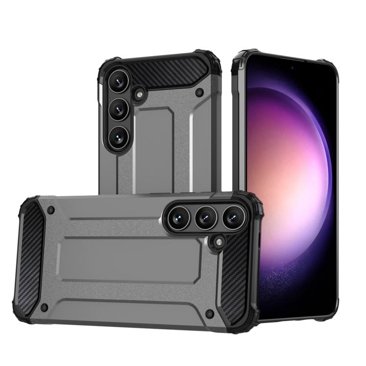 For Samsung Galaxy S25+ 5G Magic Armor TPU Hybrid PC Phone Case(Grey) - Galaxy S25+ 5G Cases by buy2fix | Online Shopping UK | buy2fix