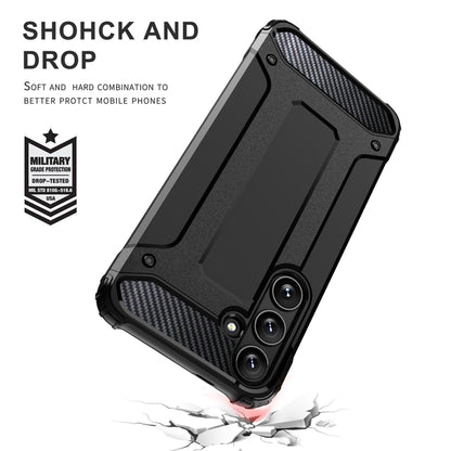 For Samsung Galaxy S25+ 5G Magic Armor TPU Hybrid PC Phone Case(Black) - Galaxy S25+ 5G Cases by buy2fix | Online Shopping UK | buy2fix