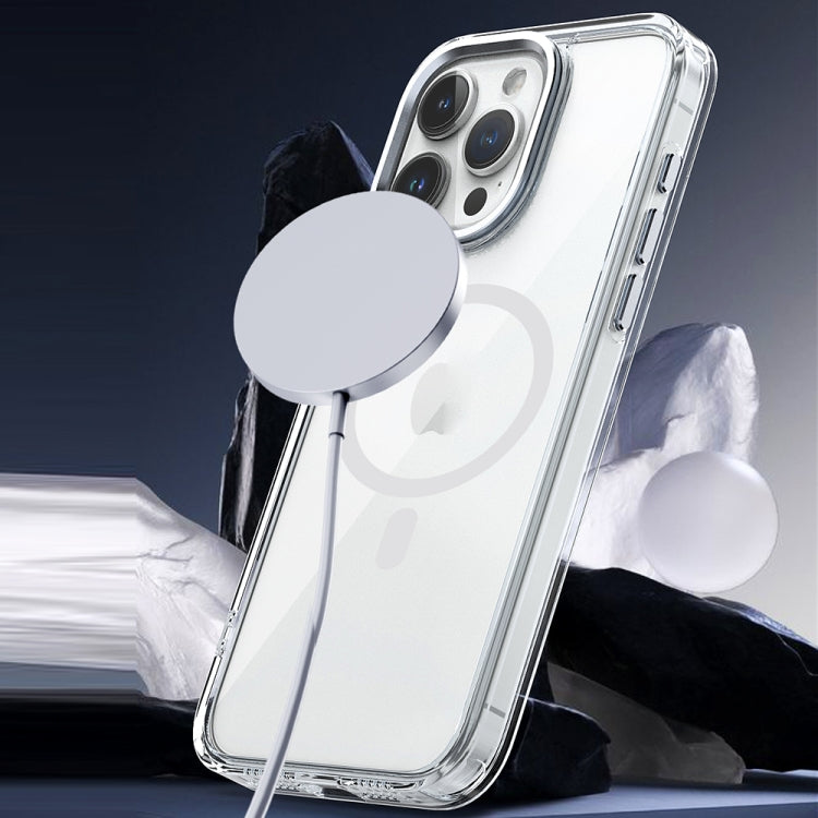 For iPhone 15 Plus MagSafe Magnetic Clear Phone Case(Transparent) - iPhone 15 Plus Cases by buy2fix | Online Shopping UK | buy2fix