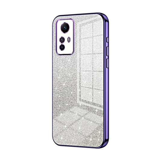 For Xiaomi Redmi Note 12S Gradient Glitter Powder Electroplated Phone Case(Purple) - Xiaomi Cases by buy2fix | Online Shopping UK | buy2fix