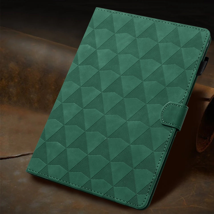 For iPad Pro 11 2024 Diamond Texture Embossed Leather Smart Tablet Case(Green) - iPad Pro 11 2024 Cases by buy2fix | Online Shopping UK | buy2fix