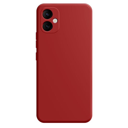 For Samsung Galaxy A05 Imitation Liquid Silicone Phone Case(Dark Red) - Galaxy Phone Cases by buy2fix | Online Shopping UK | buy2fix