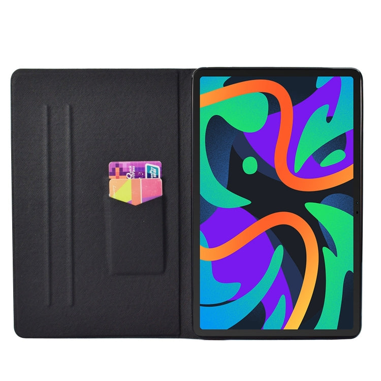 For Lenovo Tab M11/ Xiaoxin Pad 11 2024 Voltage Coloured Drawing Smart Leather Tablet Case(Iron Tower) - Lenovo by buy2fix | Online Shopping UK | buy2fix