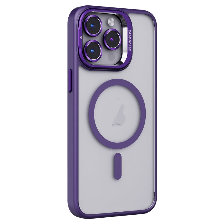 For iPhone 13 Pro Max Invisible Lens Holder PC + TPU Frosted MagSafe Phone Case(Purple) - iPhone 13 Pro Max Cases by buy2fix | Online Shopping UK | buy2fix