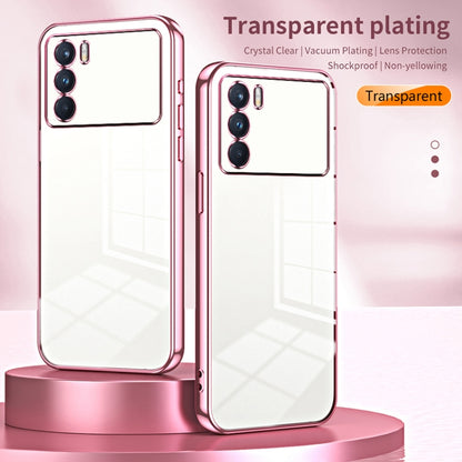For OPPO K9 Pro Transparent Plating Fine Hole Phone Case(Gold) - OPPO Cases by buy2fix | Online Shopping UK | buy2fix