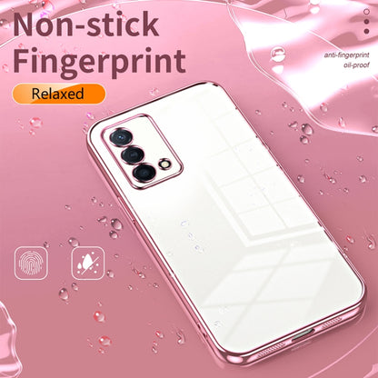 For OPPO K9 Transparent Plating Fine Hole Phone Case(Purple) - OPPO Cases by buy2fix | Online Shopping UK | buy2fix