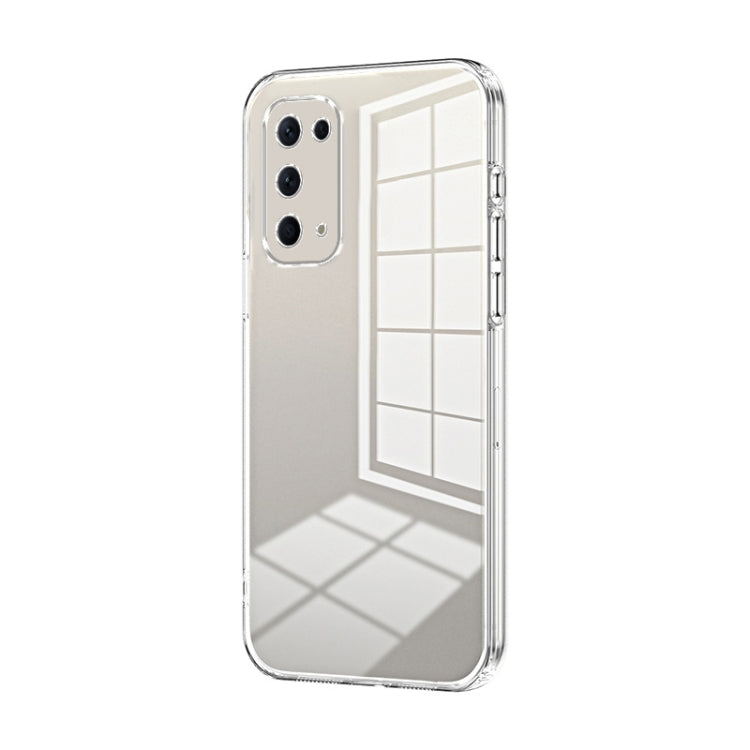 For OPPO Reno5 4G/5G / Reno5 K Transparent Plating Fine Hole Phone Case(Transparent) - OPPO Cases by buy2fix | Online Shopping UK | buy2fix