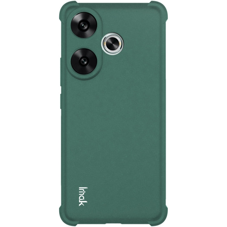 For Xiaomi Redmi Turbo3 5G imak Shockproof Airbag TPU Phone Case(Matte Green) - Xiaomi Cases by imak | Online Shopping UK | buy2fix