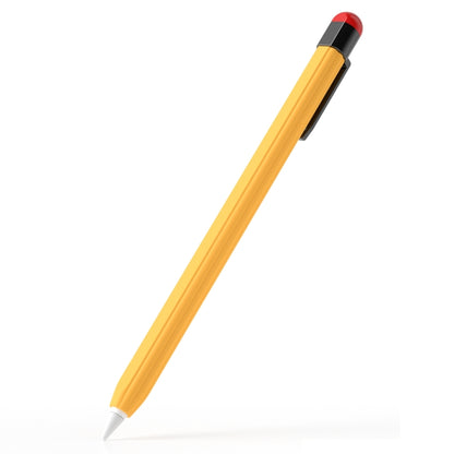 For Apple Pencil 2 Pen Clip Ultra Thin Series Stylus Pen Protective Case(Yellow) - Pencil Accessories by buy2fix | Online Shopping UK | buy2fix