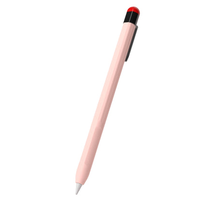 For Apple Pencil 2 Pen Clip Silicone Stylus Pen Protective Case(Pink) - Pencil Accessories by buy2fix | Online Shopping UK | buy2fix