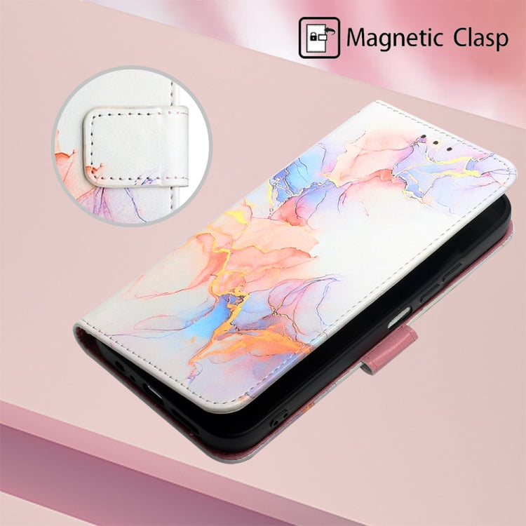 For Motorola Moto G Play 5G 2024 PT003 Marble Pattern Flip Leather Phone Case(Galaxy Marble White) - Motorola Cases by buy2fix | Online Shopping UK | buy2fix