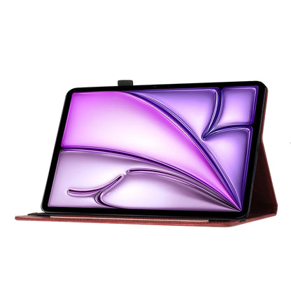 For iPad Air 11 2024 / Air 11 2025 Butterfly Cat Embossing Leather Tablet Case(Red) - iPad Air 11 2025 / 2024 Cases by buy2fix | Online Shopping UK | buy2fix