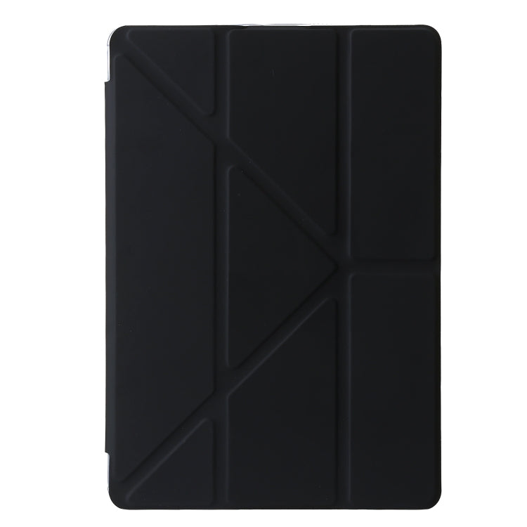 For Lenovo Tab M11 /Xiaoxin Pad 11 2024 Clear Acrylic Deformation Leather Tablet Case(Black) - Lenovo by buy2fix | Online Shopping UK | buy2fix