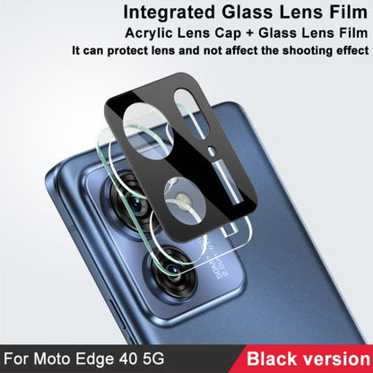 For Motorola Edge 40 5G imak High Definition Integrated Glass Lens Film Black Version - Other by imak | Online Shopping UK | buy2fix