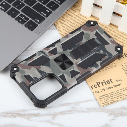 For Motorola Moto G Play 4G 2024 Camouflage Armor Kickstand TPU + PC Magnetic Phone Case(Army Green) - Motorola Cases by buy2fix | Online Shopping UK | buy2fix