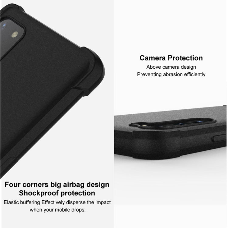 For Samsung Galaxy A25 5G imak Shockproof Airbag TPU Phone Case(Matte Black) - Galaxy Phone Cases by imak | Online Shopping UK | buy2fix