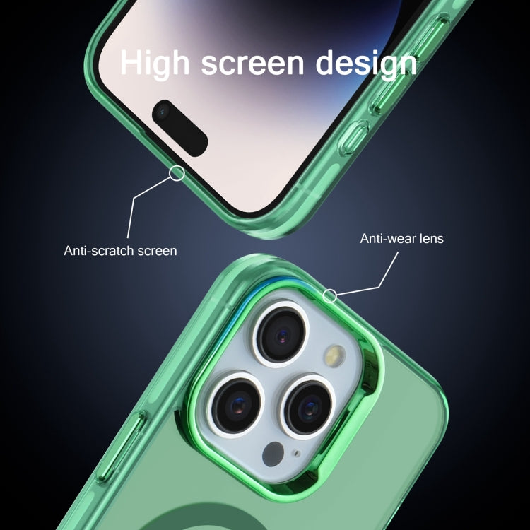 For iPhone 13 Pro Max Electroplated IMD Magsafe PC Hybrid TPU Phone Case(Green) - iPhone 13 Pro Max Cases by buy2fix | Online Shopping UK | buy2fix