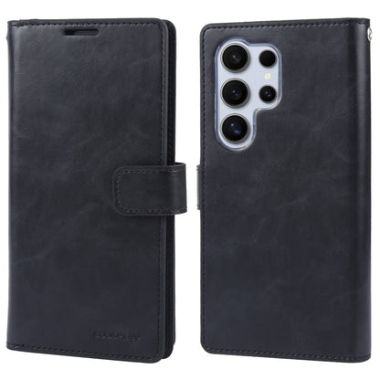 For Samsung Galaxy S24 Ultra 5G GOOSPERY MANSOOR DIARY 9 Card Slots Leather Phone Case(Black) - Galaxy S24 Ultra 5G Cases by GOOSPERY | Online Shopping UK | buy2fix