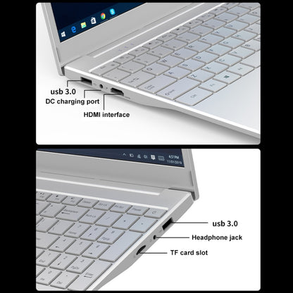 V8 15.6 inch Ultrathin Laptop, 16GB+256GB, Windows 10 Intel Jasper Lake N5095 Quad Core(Silver) - Others by buy2fix | Online Shopping UK | buy2fix