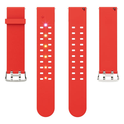 For Apple Watch Ultra 49mm Luminous Colorful Light Silicone Watch Band(Red) - Watch Bands by buy2fix | Online Shopping UK | buy2fix