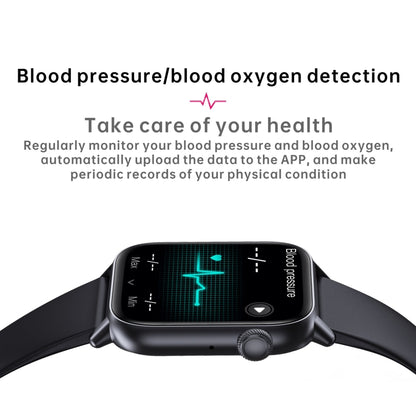 QS08 PRO 1.83 inch BT5.2 Smart Sport Watch, Support Sleep / Heart Rate / Blood Oxygen / Temperature / Blood Pressure Health Monitor(Black+Black) - Smart Watches by buy2fix | Online Shopping UK | buy2fix