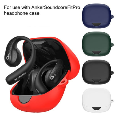 For Anker Soundcore AeroFit  Pro Wireless Earphone Silicone Protective Case(White) - Other Earphone Case by buy2fix | Online Shopping UK | buy2fix