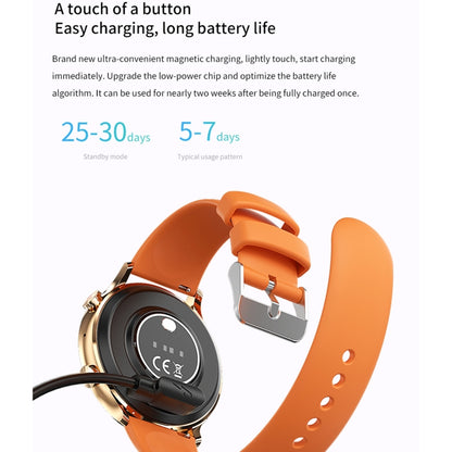 QS40 1.39 inch BT5.2 Smart Sport Watch, Support Bluetooth Call / Sleep / Blood Oxygen / Temperature / Heart Rate / Blood Pressure Health Monitor(Orange) - Smart Watches by buy2fix | Online Shopping UK | buy2fix