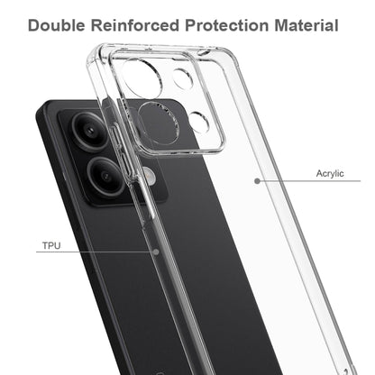 For Xiaomi Redmi Note 13 5G Scratchproof Acrylic TPU Phone Case(Transparent) - Note 13 Cases by buy2fix | Online Shopping UK | buy2fix