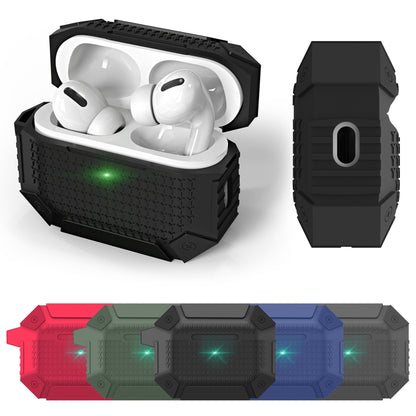 For AirPods Pro Wireless Earphones Shockproof Armor Silicone Protective Case(Dark Green) - For AirPods Pro by buy2fix | Online Shopping UK | buy2fix