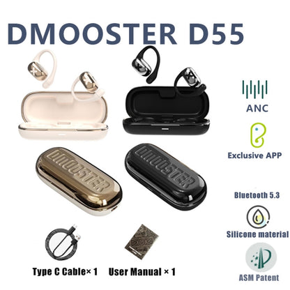 D MOOSTER D55 OWS Ear-Mounted ENC Bluetooth Earphones(Black) - Bluetooth Earphone by D MOOSTER | Online Shopping UK | buy2fix