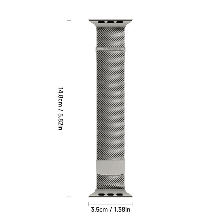 For Apple Watch SE 2023 44mm DUX DUCIS Milanese Pro Series Stainless Steel Watch Band(Graphite) - Watch Bands by DUX DUCIS | Online Shopping UK | buy2fix