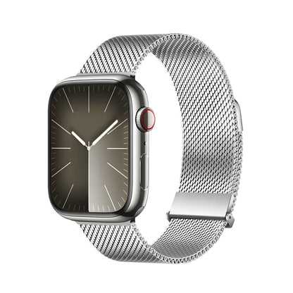 For Apple Watch SE 44mm DUX DUCIS Milanese Pro Series Stainless Steel Watch Band(Silver) - Watch Bands by DUX DUCIS | Online Shopping UK | buy2fix