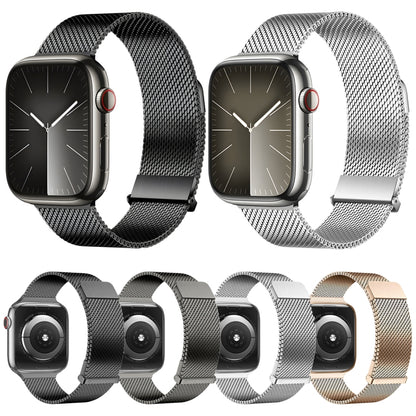 For Apple Watch Series 4 44mm DUX DUCIS Milanese Pro Series Stainless Steel Watch Band(Graphite) - Watch Bands by DUX DUCIS | Online Shopping UK | buy2fix