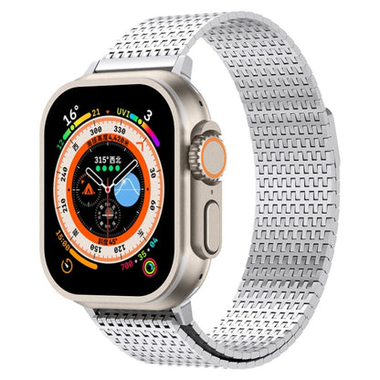 For Apple Watch Ultra 2 49mm Milanese Loop Magnetic Clasp Stainless Steel Watch Band(Silver) - Watch Bands by buy2fix | Online Shopping UK | buy2fix