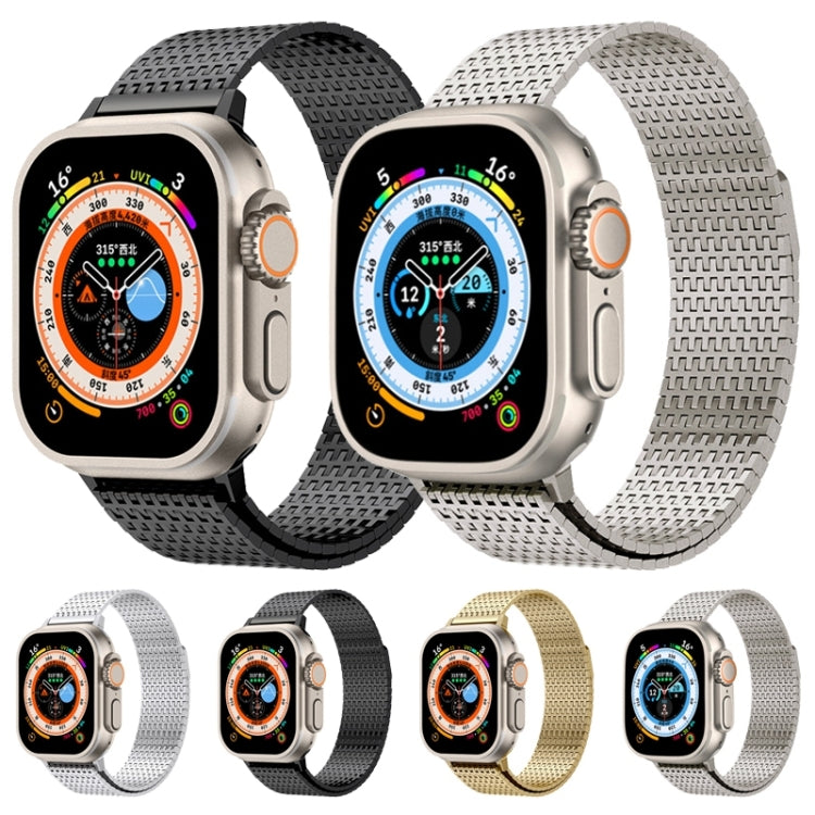 For Apple Watch 42mm Milanese Loop Magnetic Clasp Stainless Steel Watch Band(Silver) - Watch Bands by buy2fix | Online Shopping UK | buy2fix