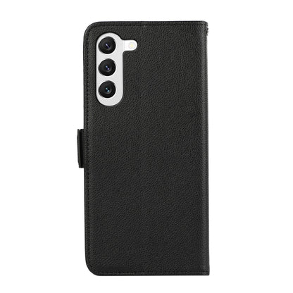 For Samsung Galaxy S21+ 5G ABEEL Side-Magnetic Litchi Pattern Leather RFID Phone Case(Black) - Galaxy S21+ 5G Cases by buy2fix | Online Shopping UK | buy2fix